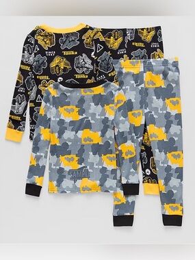 Tonka 4 Piece Toddler Boys Pajama Set 2 Tops & 2 Pants 100% Cotton Snug Fit NWT